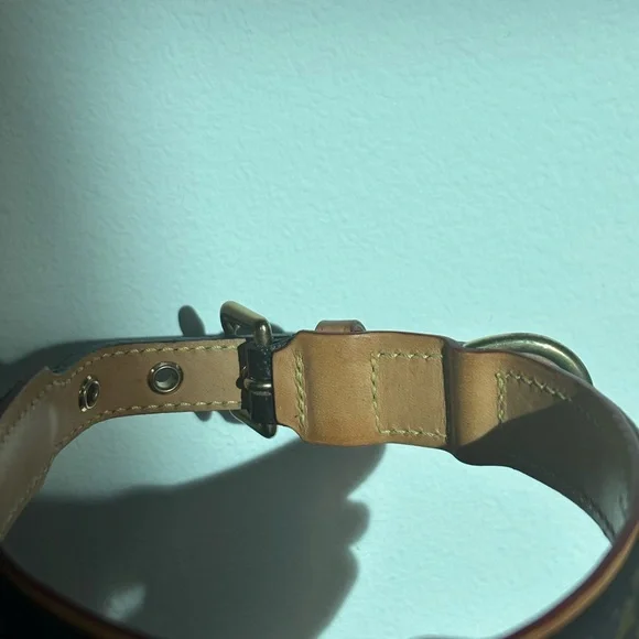Louis Vuitton Monogram Leather Dog Collar MM Authentic - Picture 5 of 8